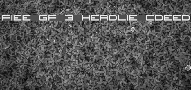 Fireye GF 3 Headline Condensed フォント examples