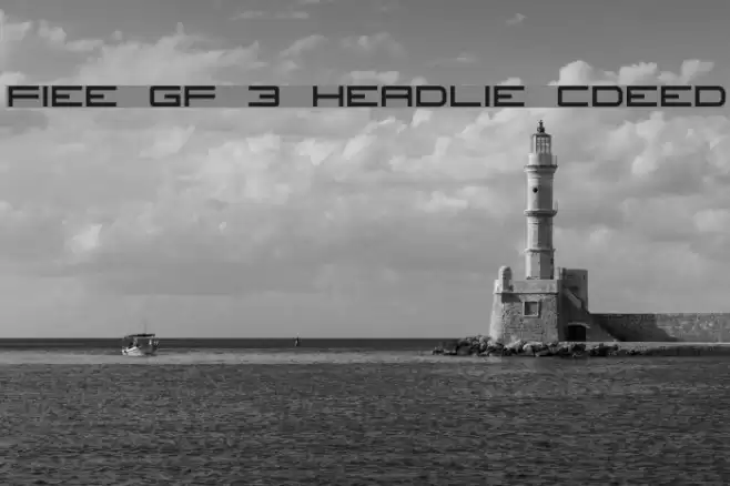 Fireye GF 3 Headline Condensed フォント examples