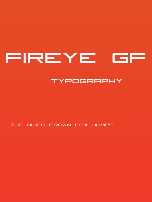 Fireye GF 3 Headline Condensed Poster