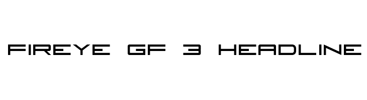 Fireye GF 3 Headline Font