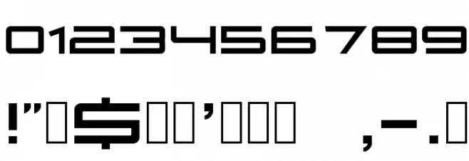 Fireye GF 3 Headline Font OTHER CHARS