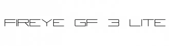 Fireye GF 3 Lite  Frei Schriftart Herunterladen