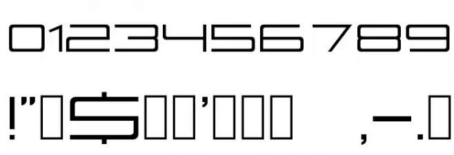 Fireye GF 3 Font OTHER CHARS