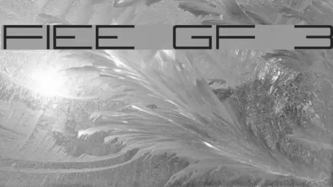 Fireye GF 3 Font examples