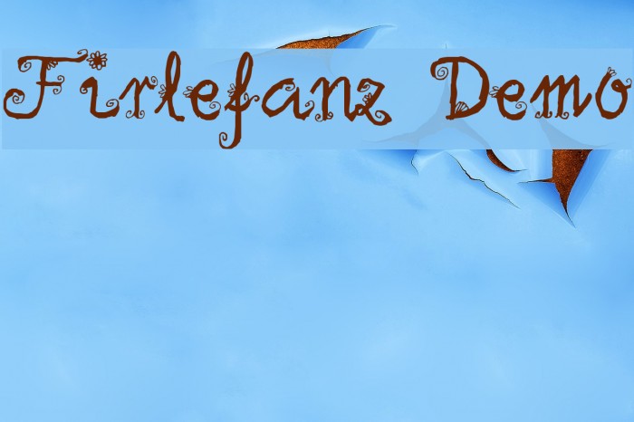 Firlefanz Demo Font examples
