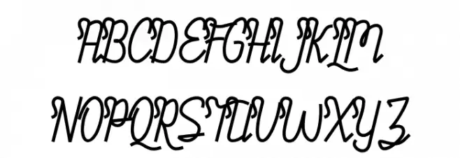 Firnaily Font UPPERCASE