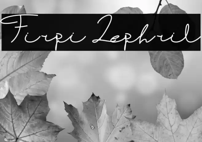 Firpi Lephril Font examples