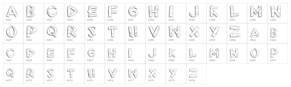 First Aid Character Map