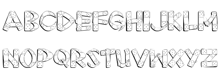 First Aid Font LOWERCASE