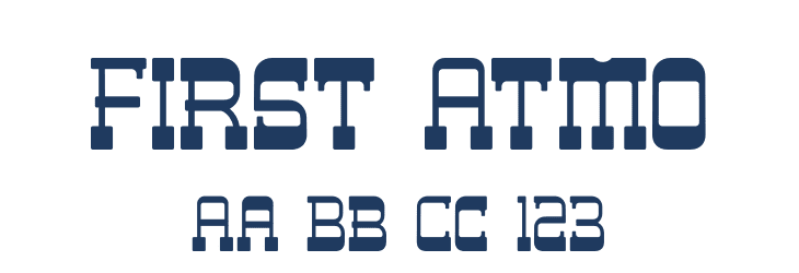 First Atmo Font Preview