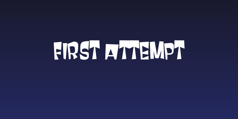 First Attempt Social Header