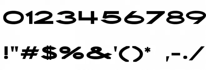 First Blind 2 Font OTHER CHARS