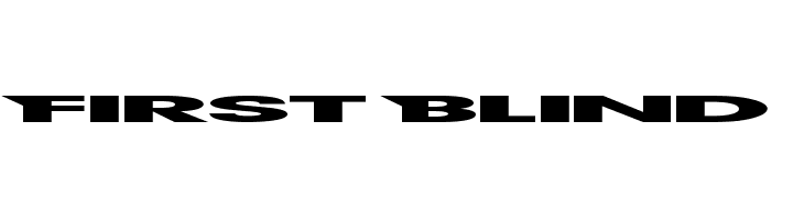 First Blind Font