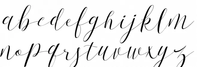 First Choice DEMO Regular Schriftart Kleinbuchstaben