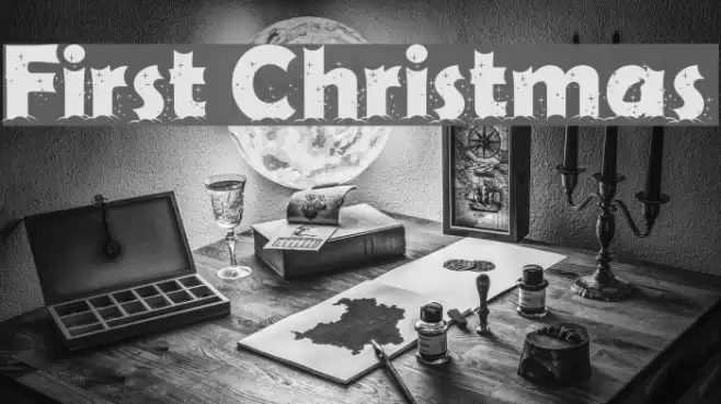 First Christmas Font examples