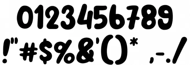 First Coffee Font OTHER CHARS