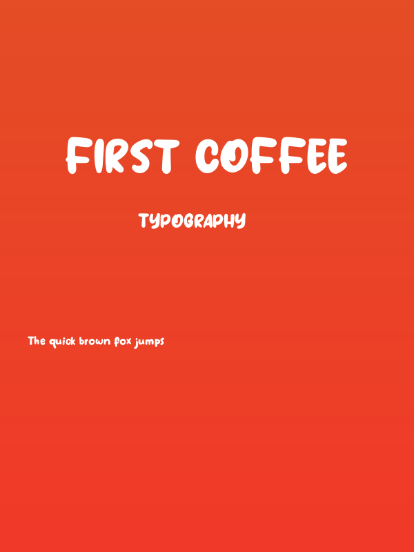 First Coffee Poster