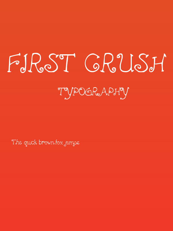 First Crush Poster