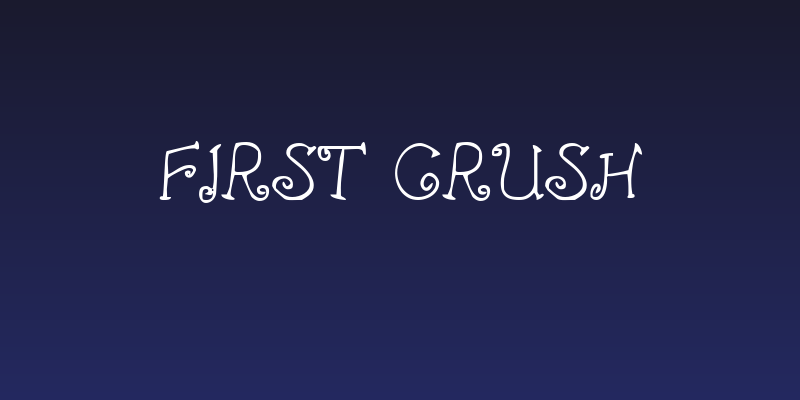 First Crush Social Header