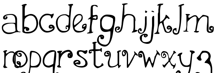 First Crush Font LOWERCASE