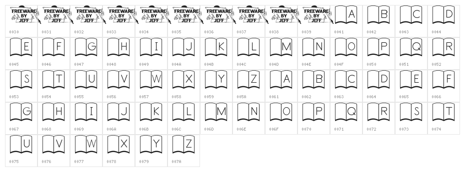 First Edition JL Character Map