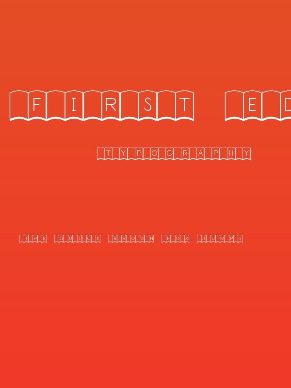 First Edition JL Poster