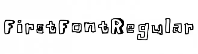 First Font Regular  Fuentes Gratis Descargar