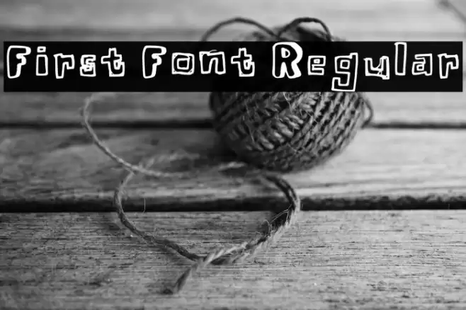 First Font Regular Font examples