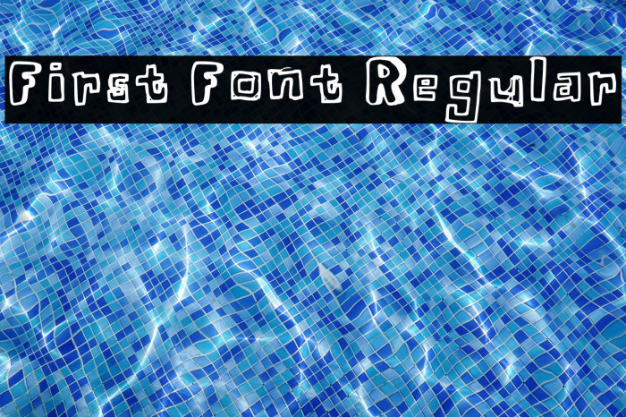 First Font Regular Example 2