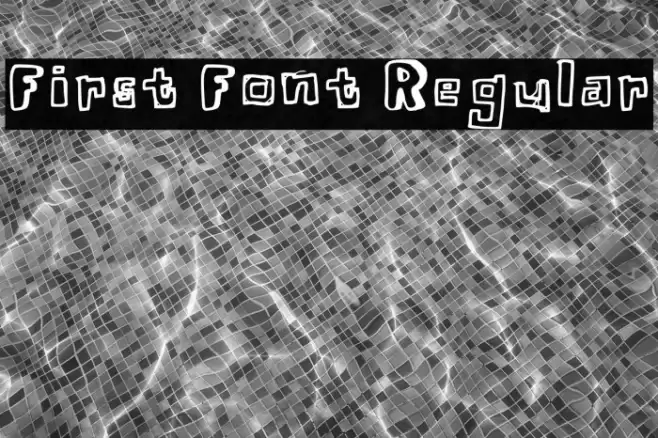 First Font Regular Font examples