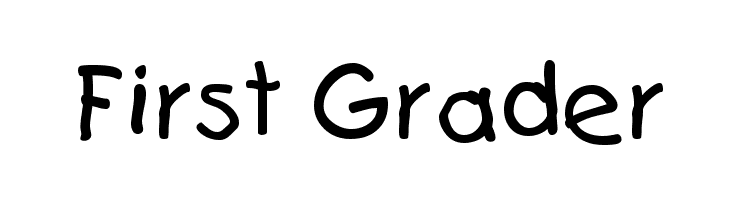 First Grader Font