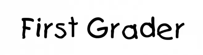 First Grader  font caratteri gratis