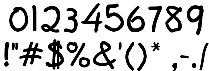 First Grader Font Alte caractere