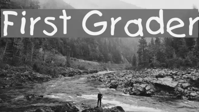 First Grader Font examples