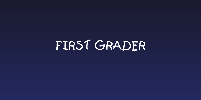First Grader Social Header