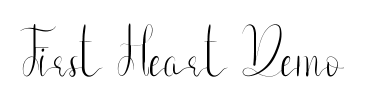 First Heart Demo  免费字体下载