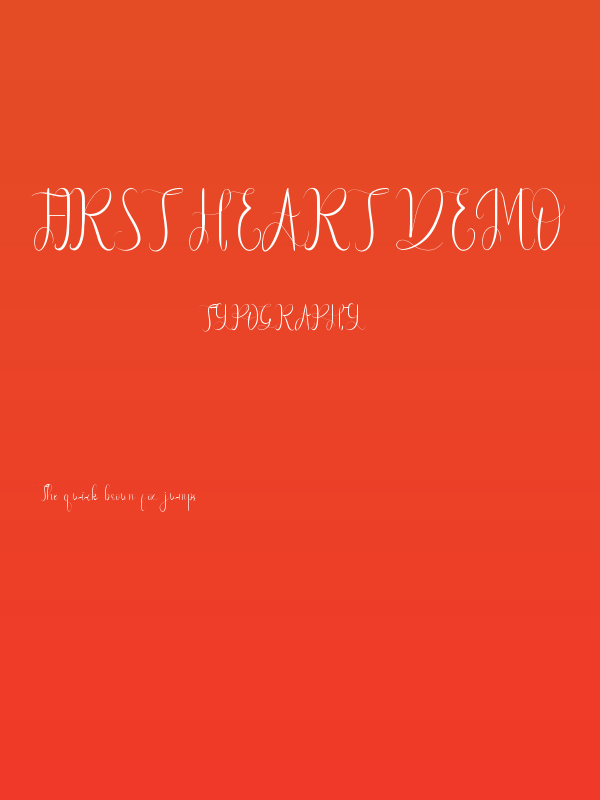 First Heart Demo Poster