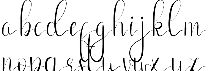 First Heart Demo Font LOWERCASE