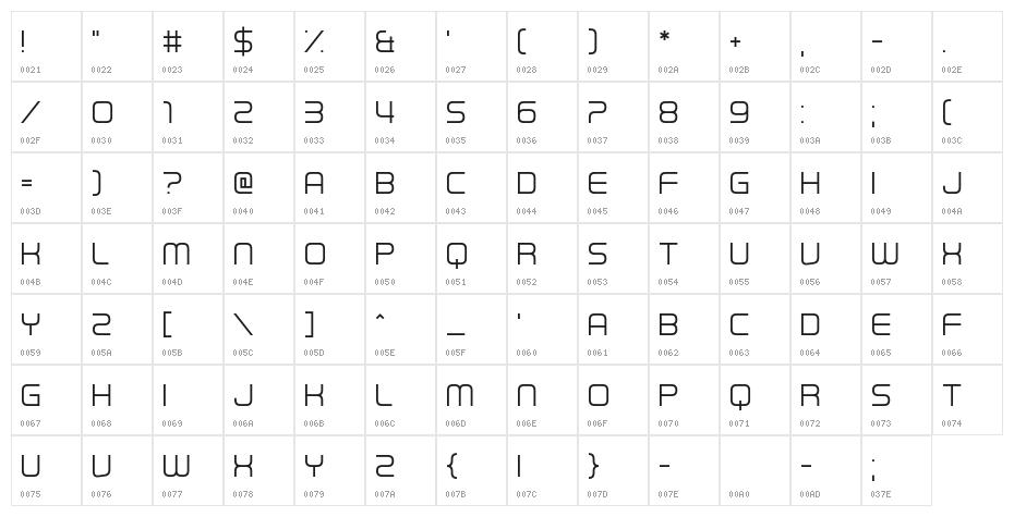 First In Line Character Map
