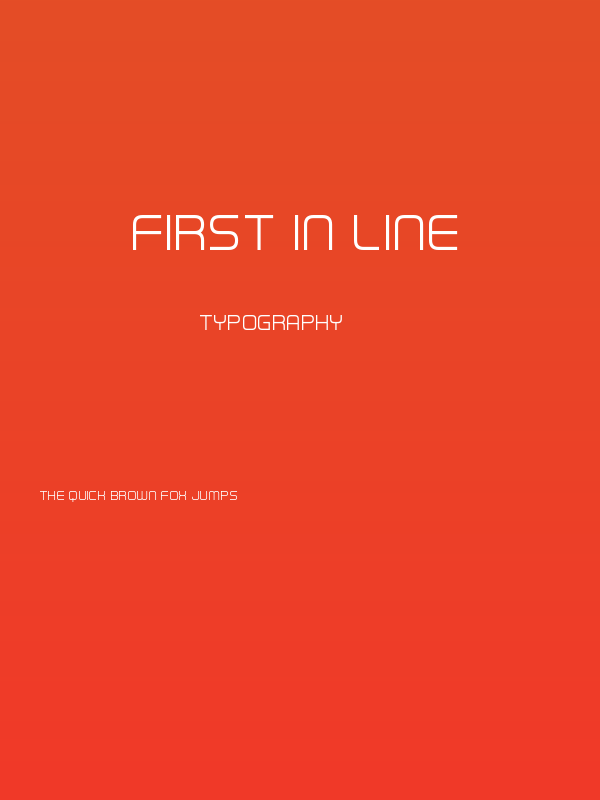 First In Line Poster