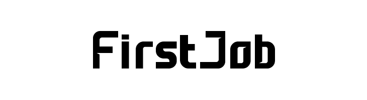 First Job  font caratteri gratis