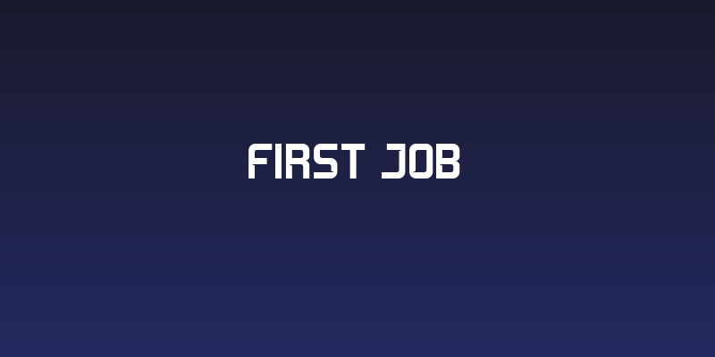 First Job Social Header