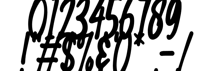 First Line Font OTHER CHARS