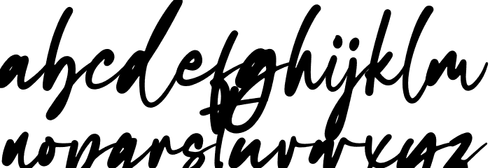 First Line Font LOWERCASE