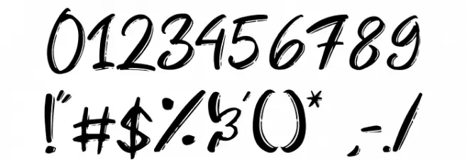 First Love (demo) Font OTHER CHARS