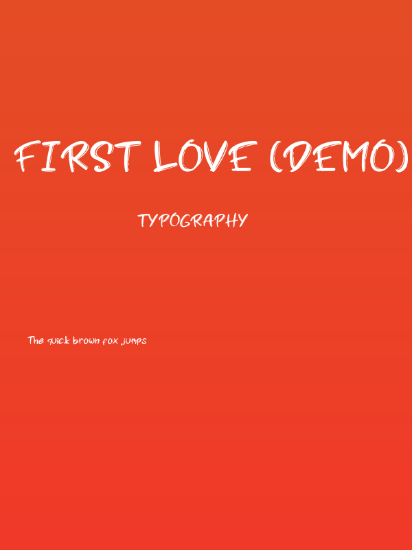 First Love (demo) Poster