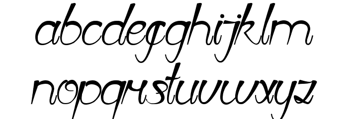 First Love Font LOWERCASE