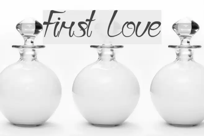 First Love Font examples