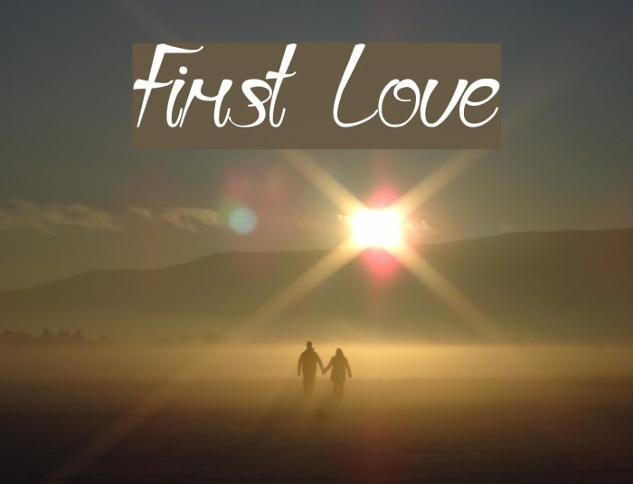First Love Font examples