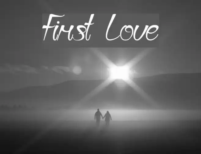 First Love Font examples